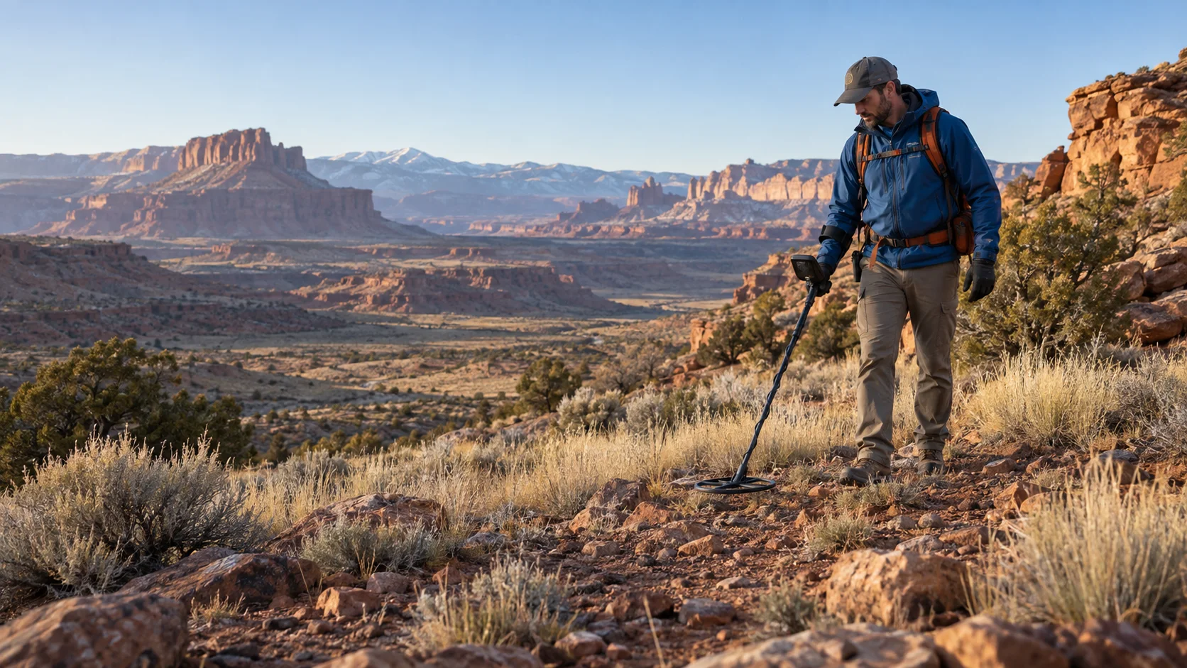 Professional metal detector for sale used in mineralised high desert ground